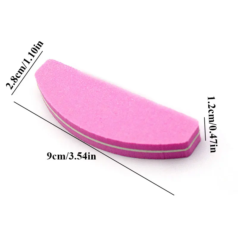 10pcs/ pack 100/180 Grit Nail Files Washable Double-Side Emery Board Nail Buffering Files Salon Manicure Tools Nail Buffer Hot