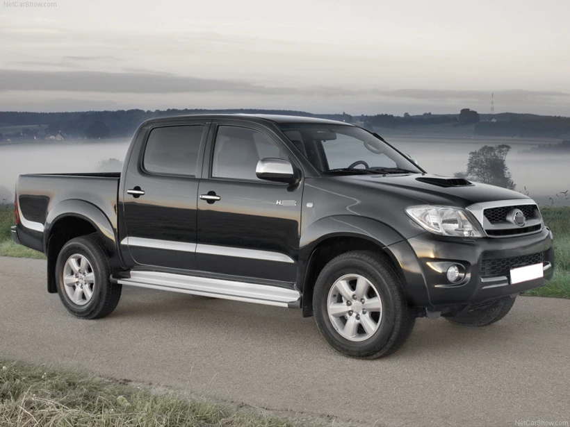 Боковая ступенчатая Беговая плата для Toyota Hilux Vigo 2008 2015 алюминиевый сплав надежное