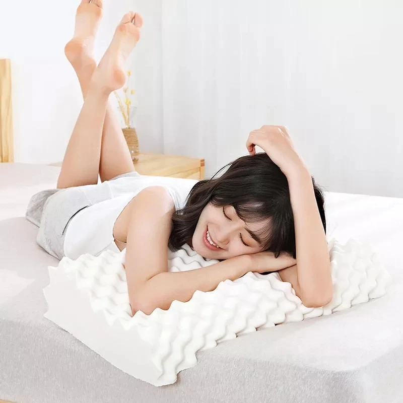 Оригинальные подушки Xiaomi Mijia для защиты шеи из натурального латекса 3D эластичная мягкая подушка Mi