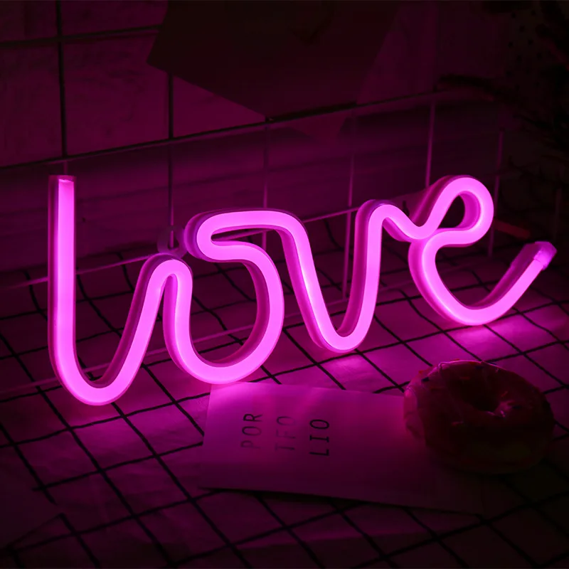 Светодиодная неоновая вывеска дневное освещение светильник в виде букв полоса