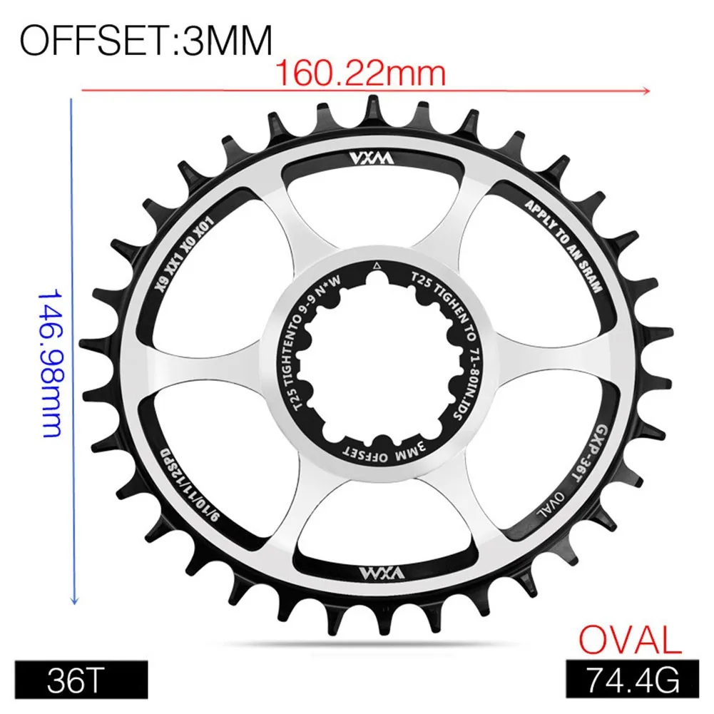 Прочный велосипедный кривошипник из алюминиевого сплава 32/34/36T высокое качество