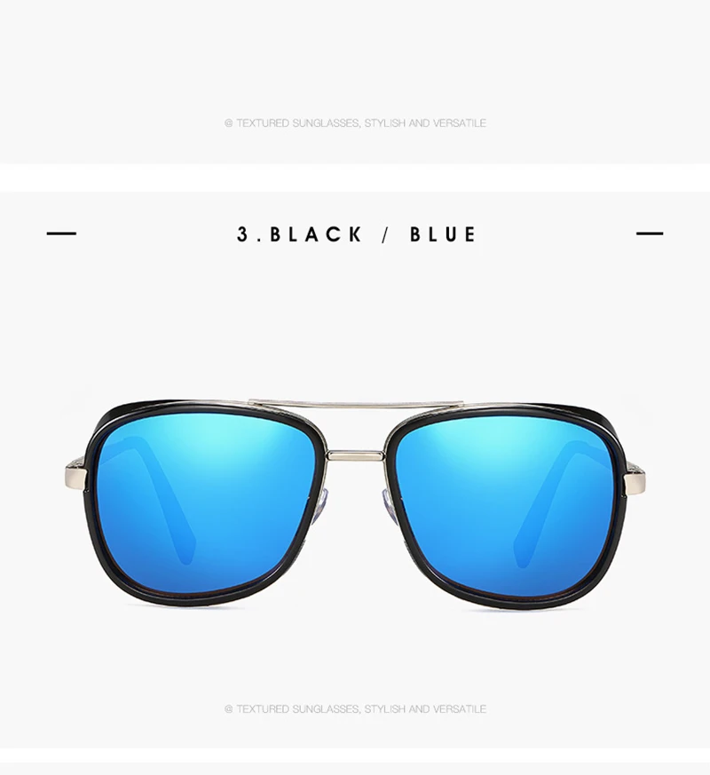 Psacss Vintage PUNK Sunglasses Men Women Tony Stark Iron Man Fashion High Quality Sun Glasses For Driving Outdoor Gafas de sol