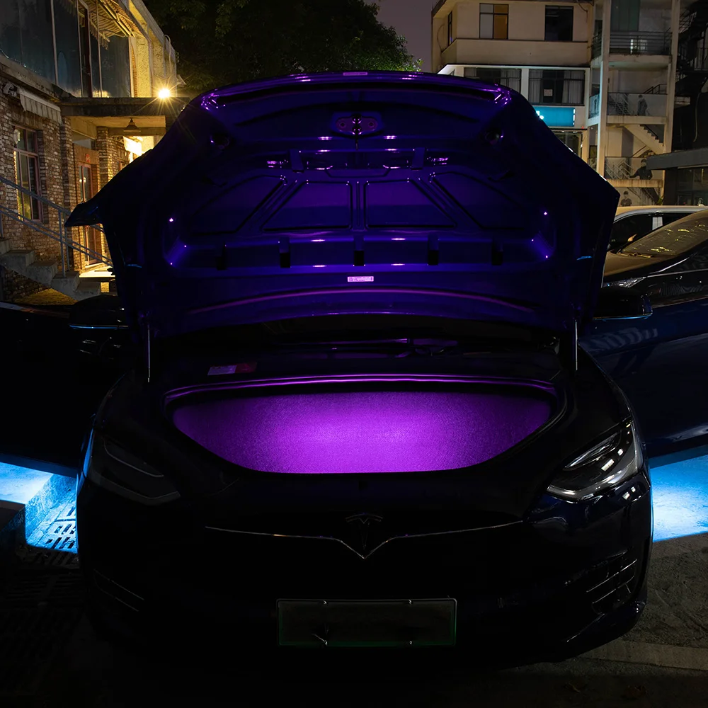 4 шт. светодиодный светильник автомобильный интерьерный светильник для Tesla модель 3 Модель S модель X ультра яркие лампы для багажника Замена автомобильная лампа на дверь легкий штекер