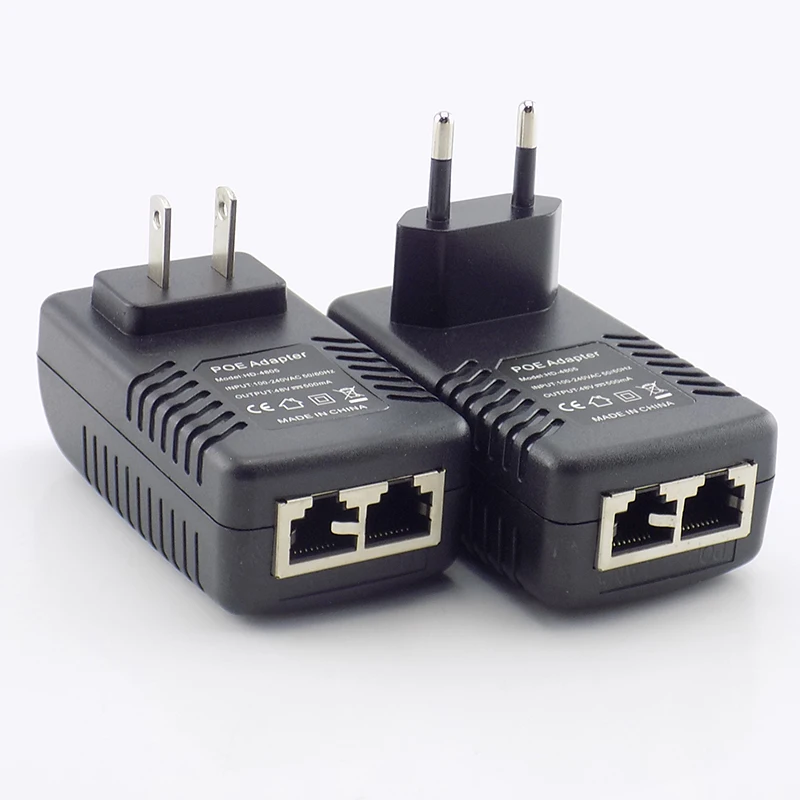 DC 48V 0.5A 24W Poe Мощность адаптер форсунка переключатель POE IP Камера Wifi инжектор