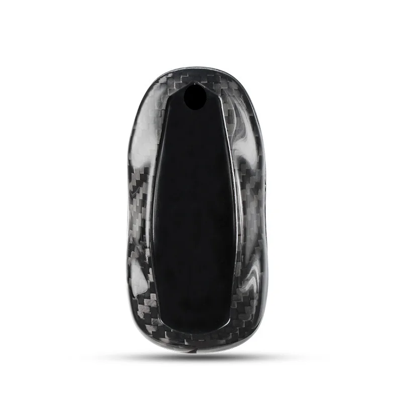 Genuine Carbon Fiber Car Auto Key Case key cover Shell For Tesla Model S 3 Y | Автомобили и мотоциклы