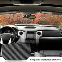 panel sticker uv proof anti scratch carbon fiber dashboard storage compartment mat cover for toyota tundra 2014 2018