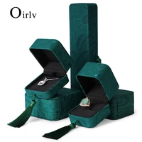 oirlv green jewelry box for necklace ring bracelet jewelry organizer jewelry holder gift case for proposal anniversary