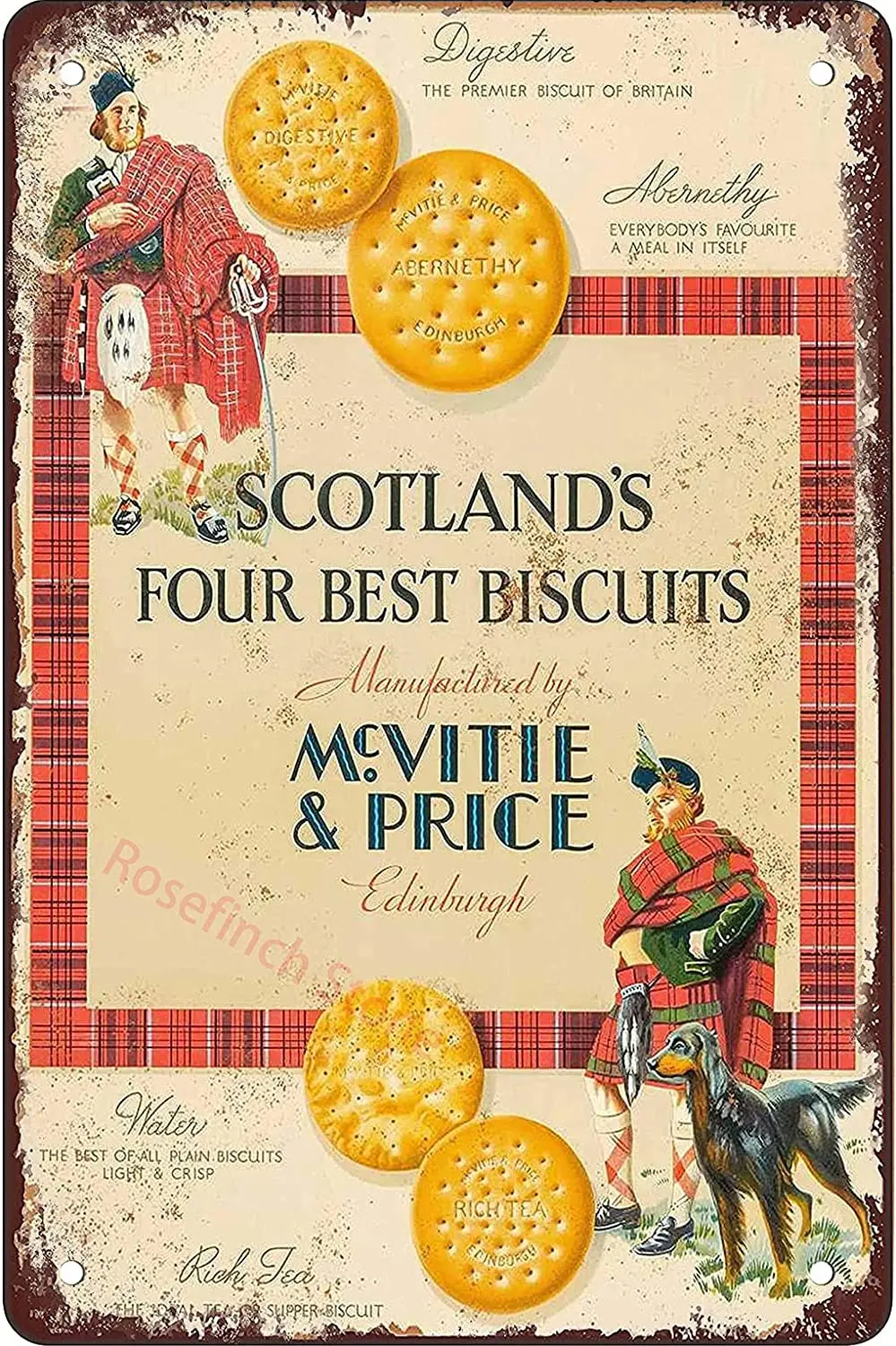 Жестяной знак McVitie &amp цена шотландское печенье для гаража домашняя мебель бар