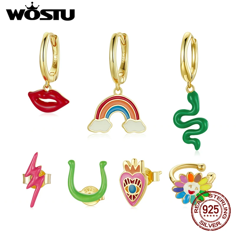 

Женские серьги-гвоздики в виде змеи из серебра 925 пробы