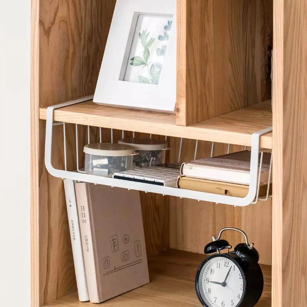 

Storage Rack Metal Hanging Storage Strong Load Bearing Capacity Multifunction Kitchen Wardrobe Storage Rack