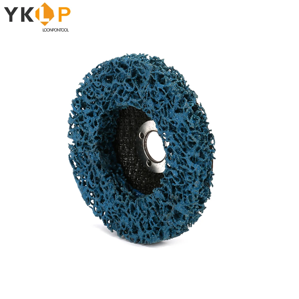 Полиуретановый полосный диск синий 100 мм полировальные диски металлический