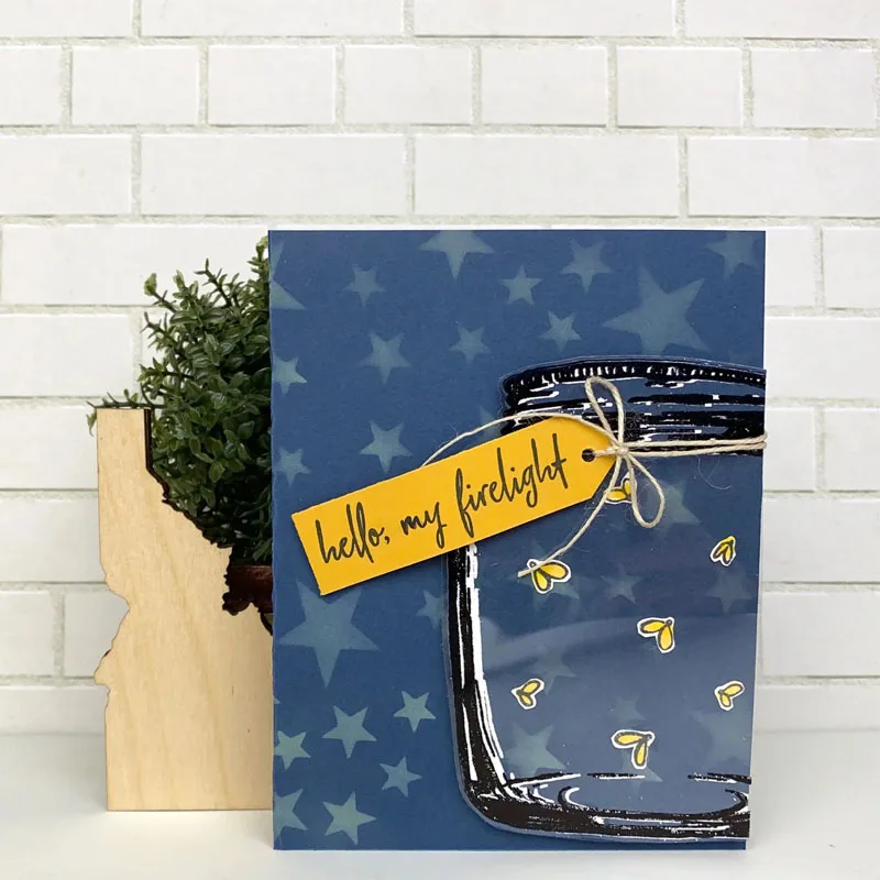 Прозрачная стеклянная бутылка и светлячки металлические Вырубные штампы для