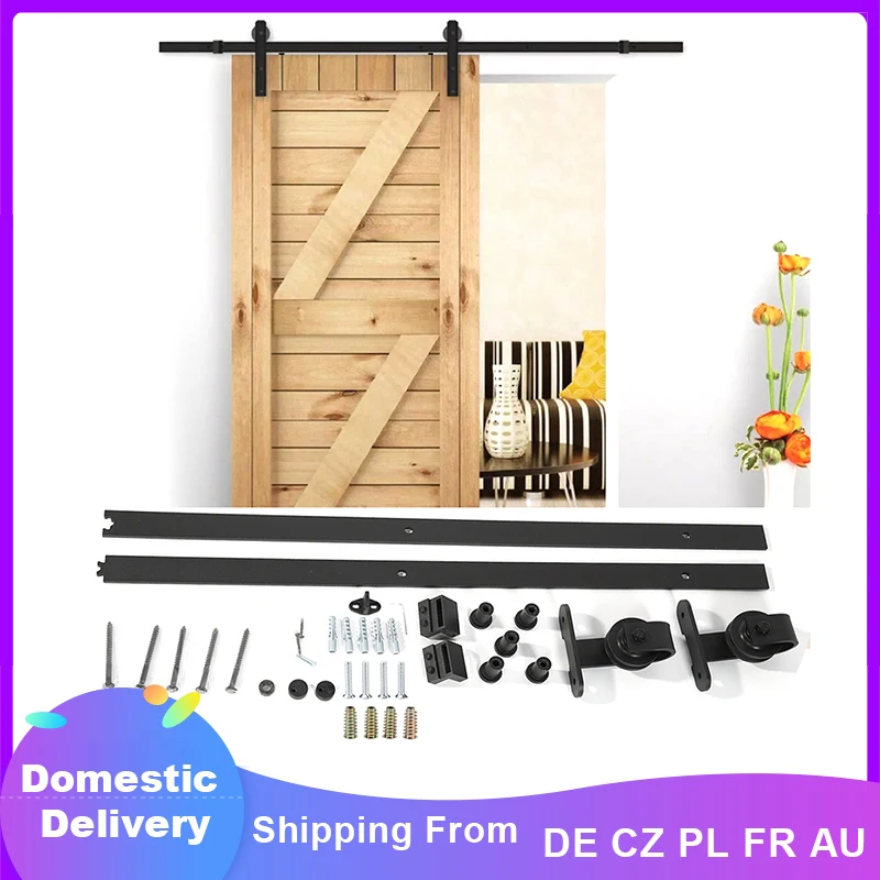 Оборудование для раздвижных деревянных дверей стальная направляющая 183 см