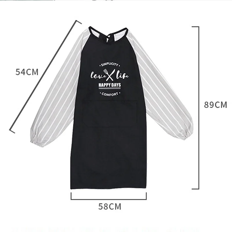 

Cotton Kitchen Coffee Shop Baking Cooking Waiter Adult Pinafore Painting Handmade Housework Full Body Cover Antifouling Clothes