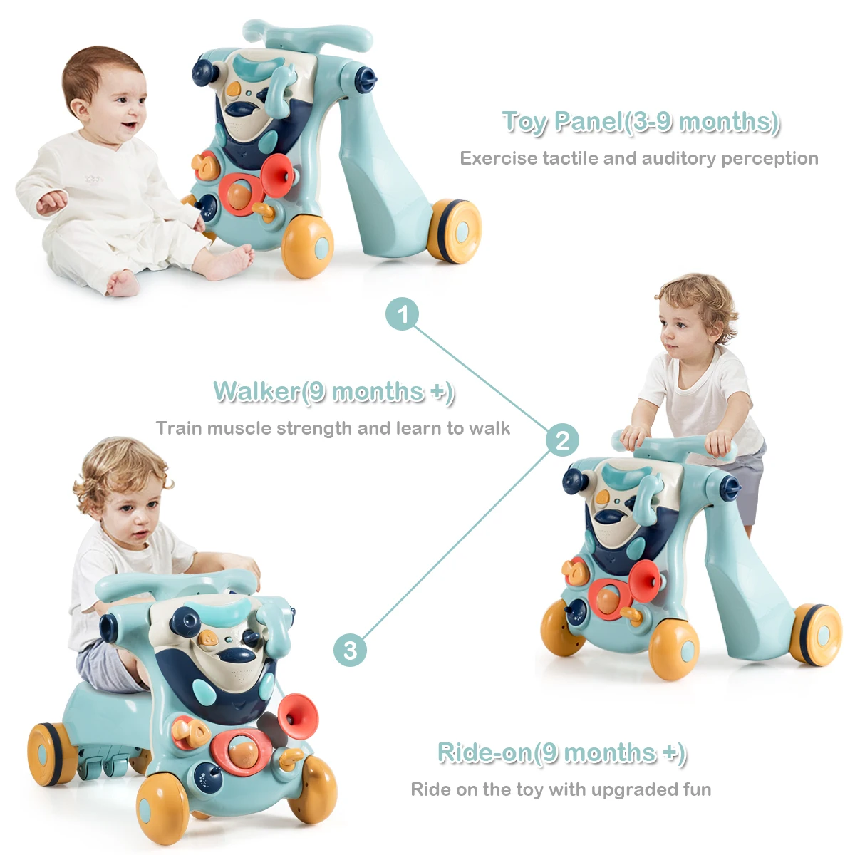 2 в 1 ребенок сидеть to стенд Walker Kids Развивающий центр рюкзак для прогулок основном