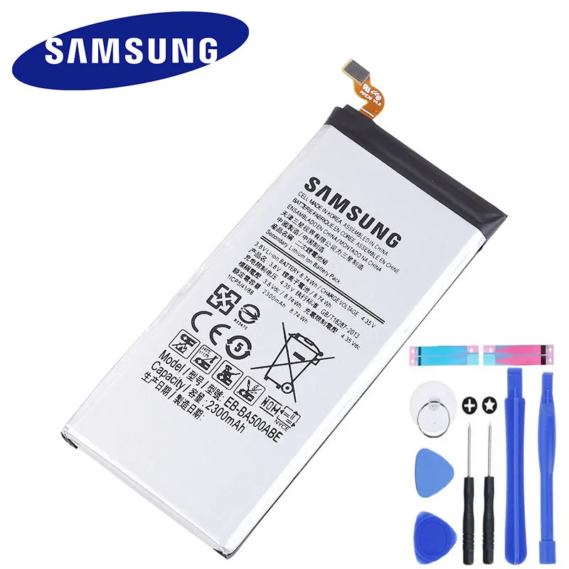 Оригинальный аккумулятор Samsung для Galaxy A5 (издание 2015 года) A500 SM A500F A500K A500FU A5000 A5009 EB