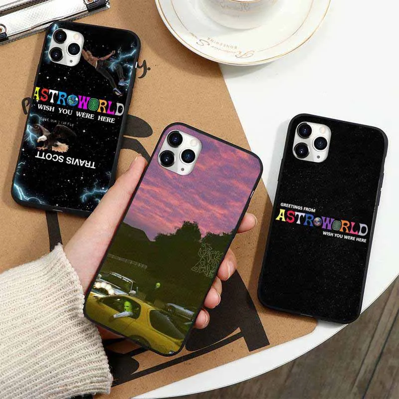 Чехол для телефона с рисунком Тревиса Скотта Astroworld iPhone 11 12 pro XS MAX 8 7 6 6S Plus X 5S SE 2020 XR