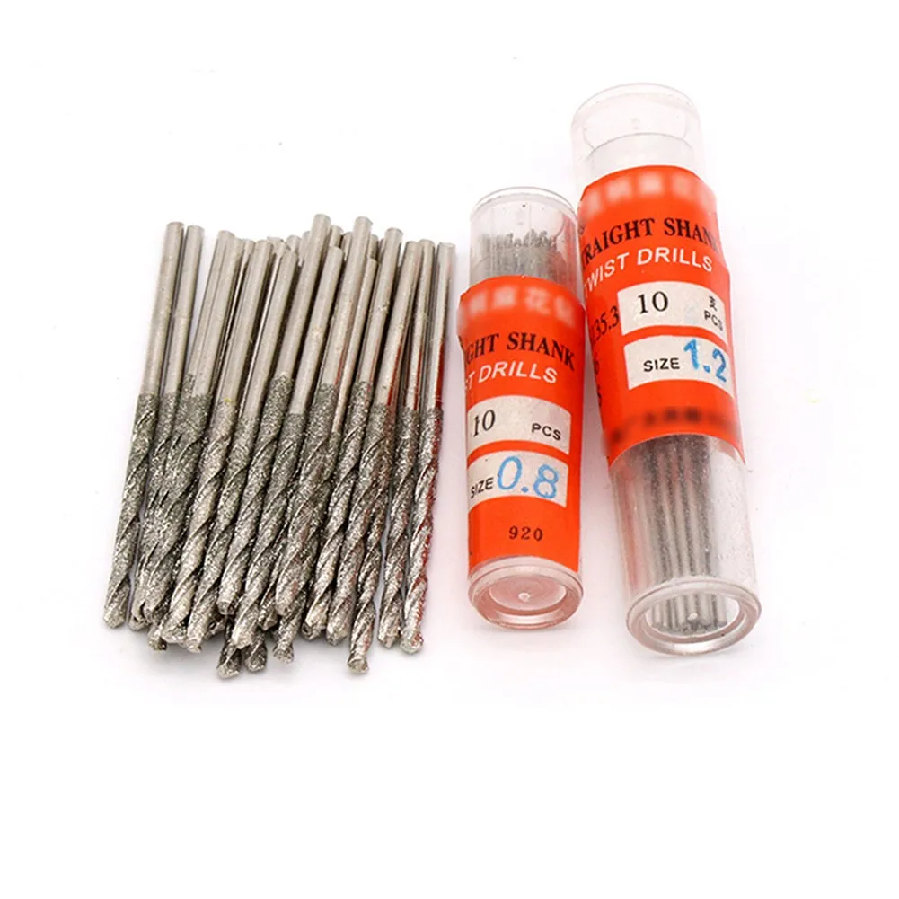 

50 Fifty Pcs 1.2MM Diamond Coated Drill Drills Bits Jewelry PROMOTION 1.2mm Diamond Drill For Glass