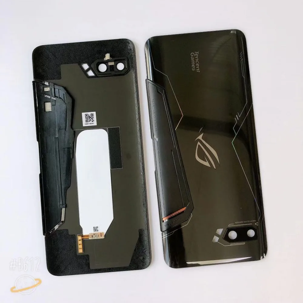 Для 6,5" Asus ROG Phone II ZS660KL 3D стеклянная задняя крышка батарейного отсека+ стеклянная линза для ASUS_I001D I001DA I001DE