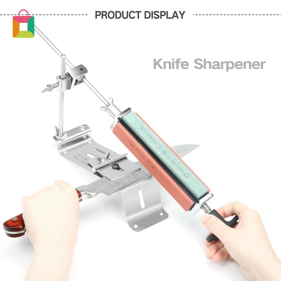 

Профессиональная точилка для ножей с фиксированным углом, кухонный шлифовальный камень, Алмазный брусок, система заточки