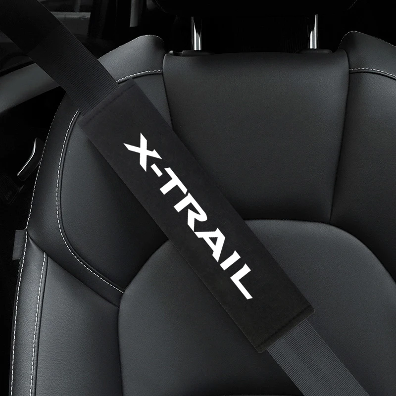 2pcs Car Seat Belt Pads Shoulder Strap Pad Cushion Cover for Nissan X-TRAIL XTRAIL T30 T31 T32 2013-2019 Accessories | Автомобили и