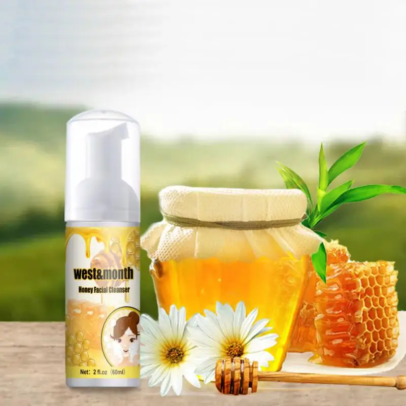 

Новинка, Медоносная очищающий мусс, увлажняющий, с контролем жирности, для глубокой очистки лица, пена, осветляет цвет кожи, продукты для ухо...