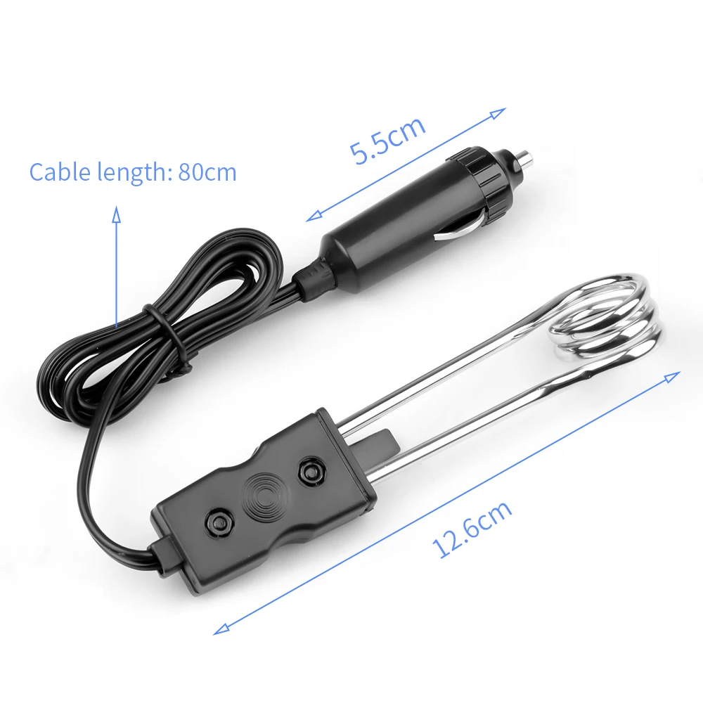 New 12V 24V Car Portable Immersion Heater Fashion High Quality Safe Warmer Durable Auto Electronics Coffee Tea Water Heater images - 6