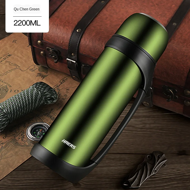 

Travel Thermos kettle outdoor large capacity vacuum flask 304 stainless steel thermos portable insulation insulated cup pot