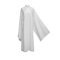 comfortable breathable chinese kung fu robe white taoist robe for men and women summer