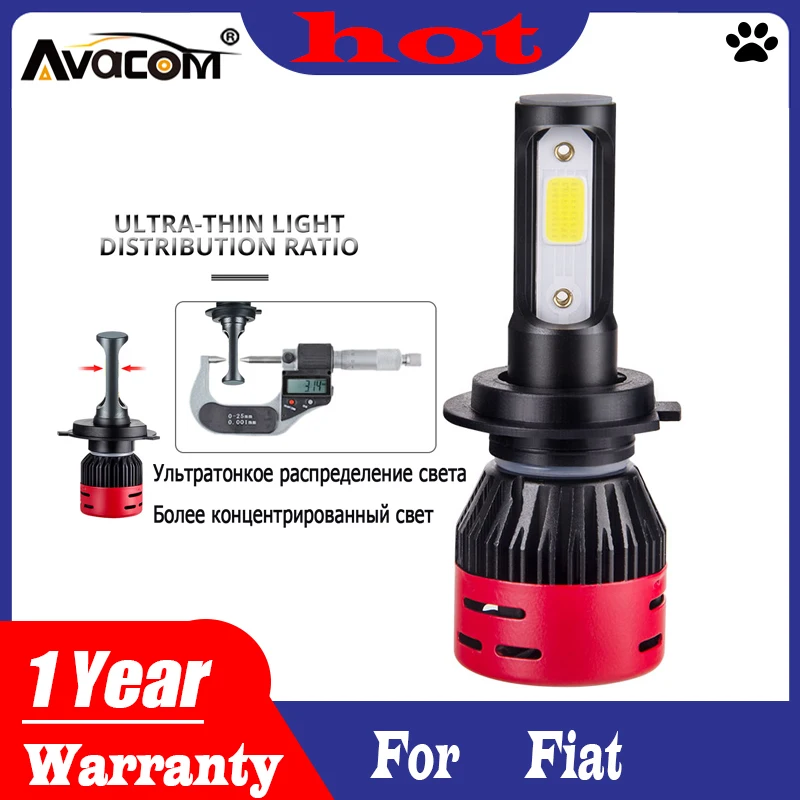 Avacom Mini Canbus lampada H4 H7 светодиодный автомобильный светильник 12 В 8000LM 4300K 6500K лампа H3 H1