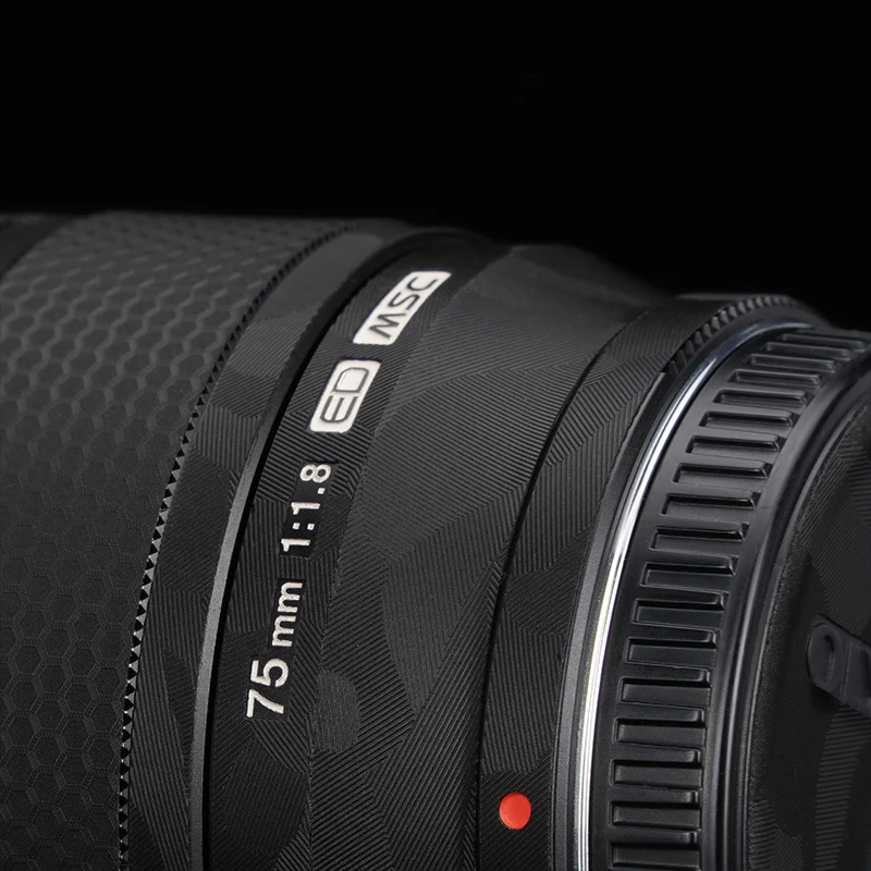 Olympus 75 F1.8 виниловая пленка для M.ZUIKO Digital ED мм f1.8 Объектив Премиум наклейка кожаная