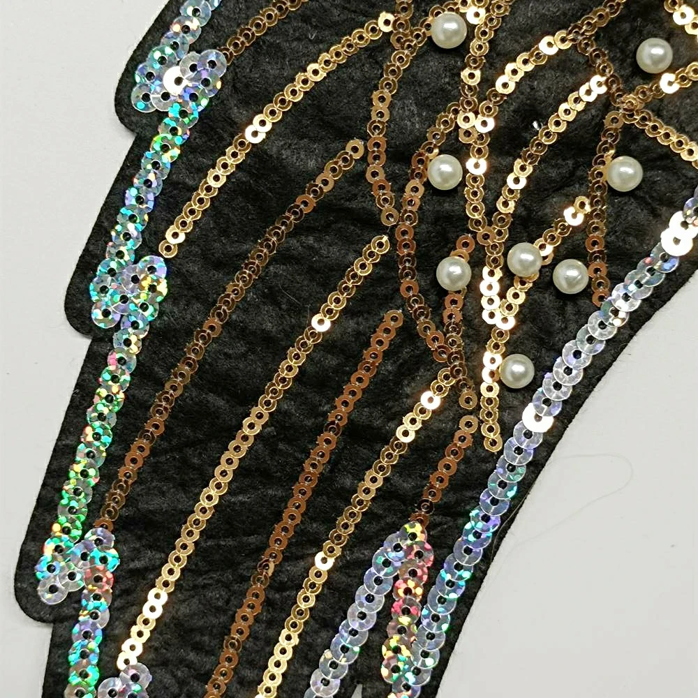 

Accessories large embroidery big wings feather patches for clothing OR-3155