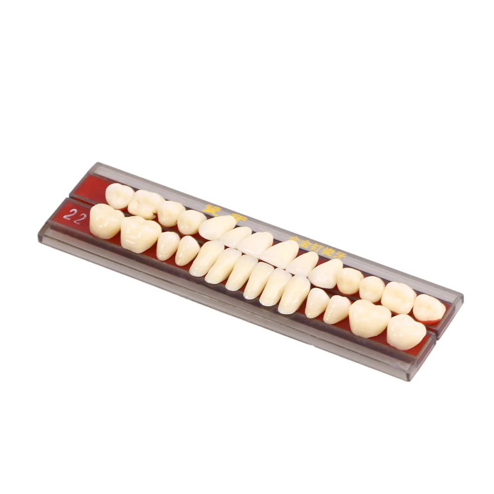 

1 Box Porcelain Tooth Oral Material Color Shade Guide Teeth Accessories (Second Grade 22#)