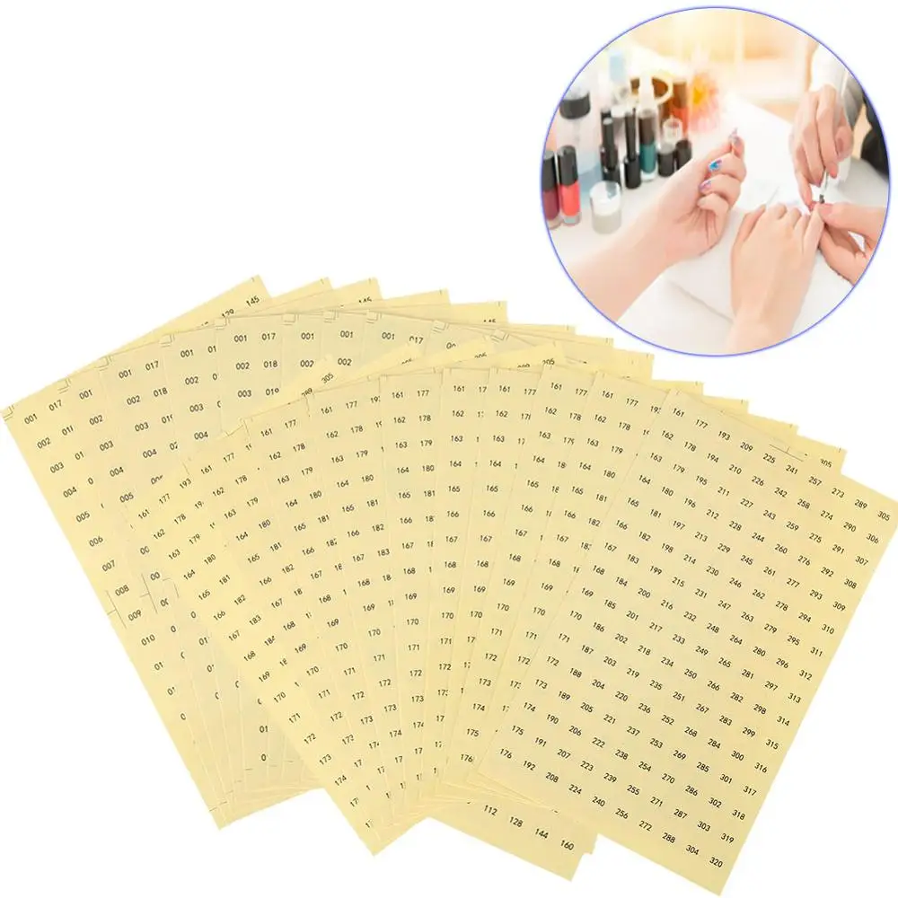 Гель лак для ногтей водонепроницаемый самоклеющийся стикер Круглый номер бумага