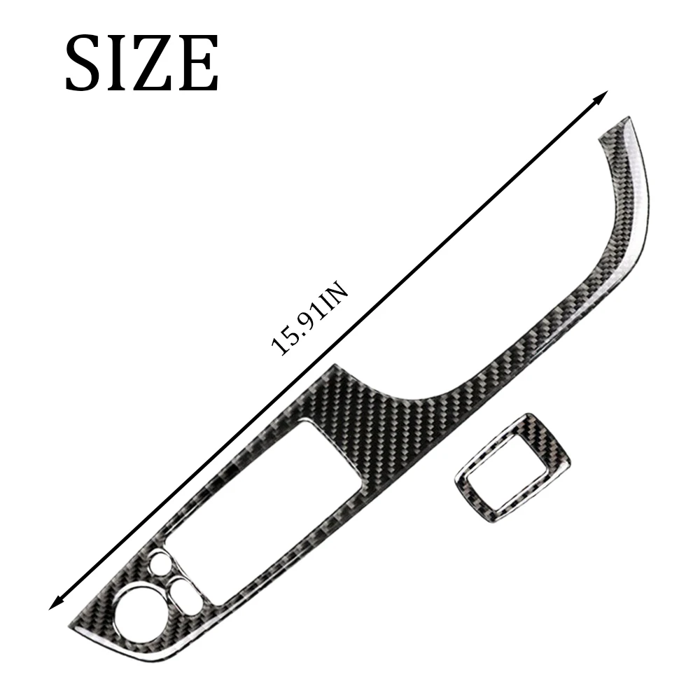

2Pcs / Set Real Carbon Fiber Door Window Lift Switch Cover Trim For BMW 3 Series E92 Coupe Protection Decorative Stickers Auto