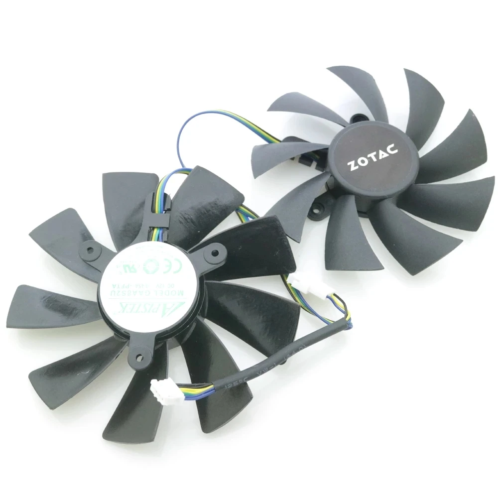 

GA92S2U GAA8S2U - PFTA 12 В постоянного тока, 4-контактный VGA-вентилятор для ZOTAC GTX1080Ti, охлаждающий вентилятор для мини видеокарты