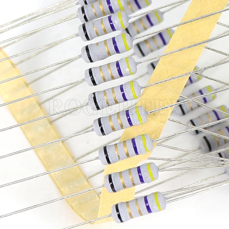 50 шт./лот 0,5 Вт Обмотанный предохранительный резистор 5% 0,1 0,15 0,22 0,47 0,5 1Р 3,3 4,7Р 5,1 10Р 22 12Р 30Р 47Р 51Ом Проволочный резистор 1/2 Вт на.