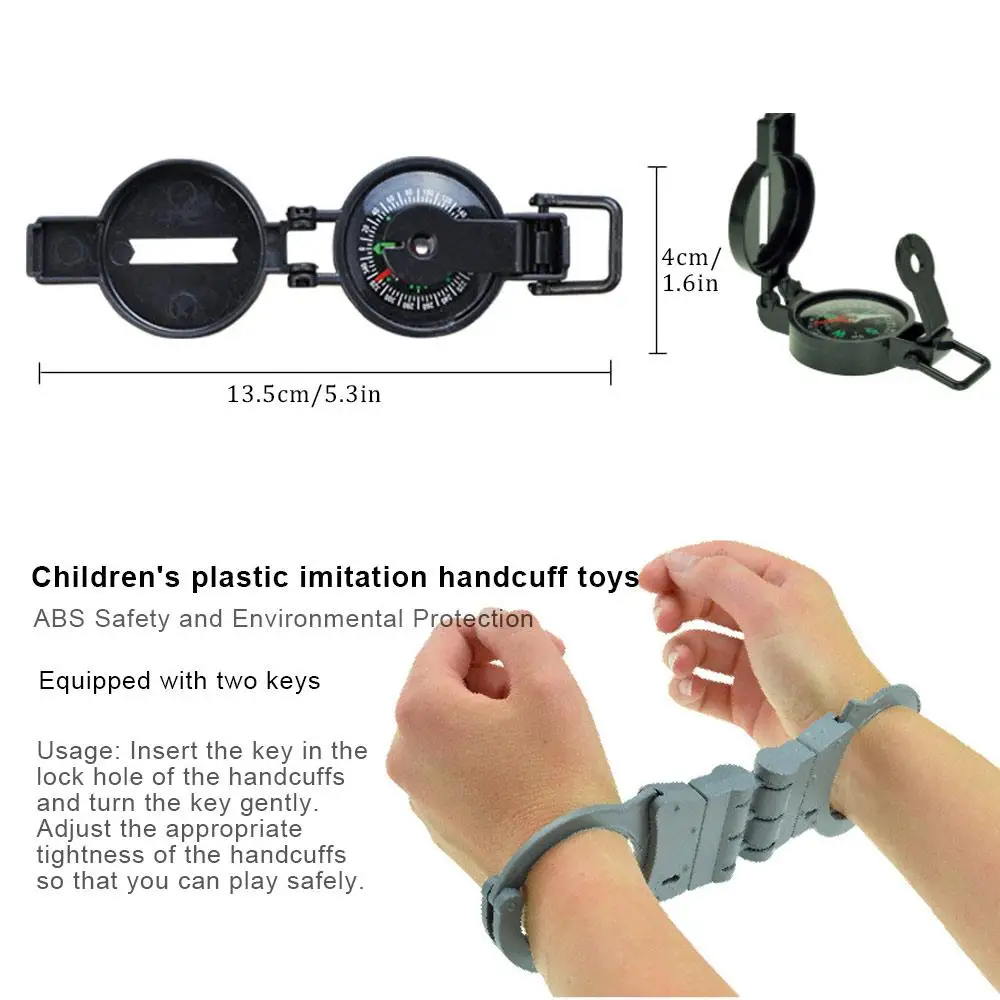 18 шт. комплект для ролевых игр полицейского костюм патруля Детские нарядные