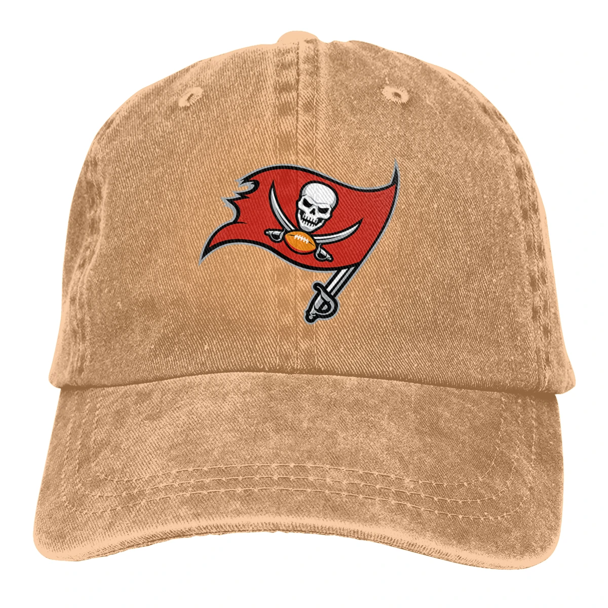 

Women Ponytail baseball cap print 3D Buccaneers logo Fashion Hats Men Cotton Outdoor Simple Visor Casual Cap