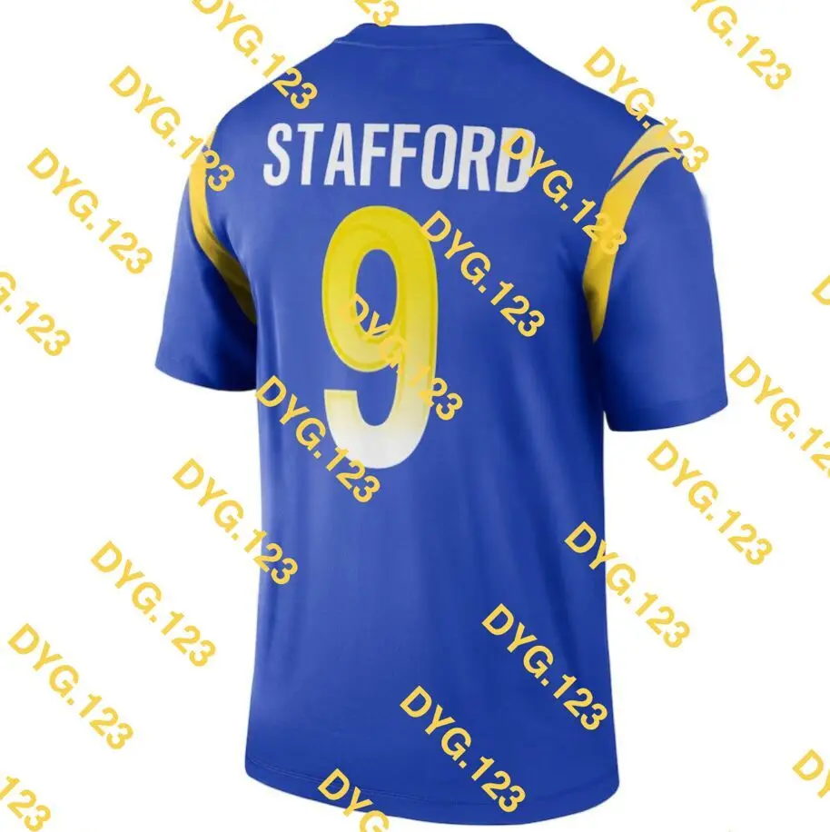 

Футболка с изображением стежка Мэтью Стаффорда для мужчин, женщин, детей, молодежи, кремового, синего, белого цветов, Лос-Анджелеса