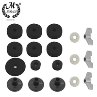 m mbat 18 piece set cymbals stand sleeves felts with washer base wing nuts replacement for drum hi hat cymbal stand accessories