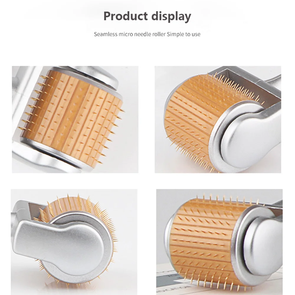 Профессиональный титановый ролик для ухода за лицом и выпадения волос ZGTS 192