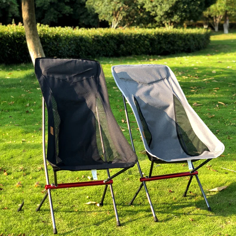 구매 높이 조절 달 의자 업그레이드 접이식 휴대용 캠핑 낚시 의자, 레저 비치 의자 야외 가구 휴대용 의자