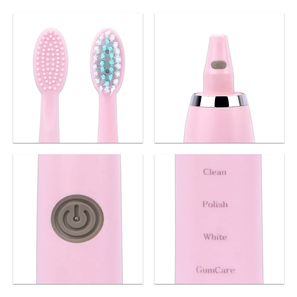 

Rechargeable Electric Smart Toothbrush Sonic Toothbrush 5 Modes Travel Toothbrush with 4Brush Whitening Oral Cleaning Tools