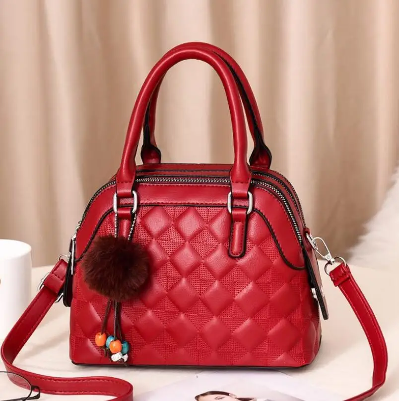 

European American Casual Handbag Fashion Shell Bag Lady Crocodile Pattern Shoulder Tote Bag Female Bag Thread Messenger Bag