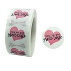 Наклейки со вкусом, 500 шт., высокое качество, наклейки для выпечка в подарок открыток, вечеринки, свадьбы, упаковки, малого бизнеса