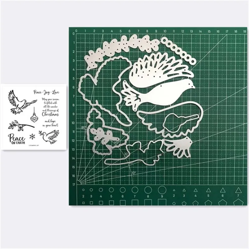 

Clear Stamps and Metal Cutting Dies Stencil for DIY Scrapbooking/Photo Album Stamps Decorative New Stamps and Dies 2021