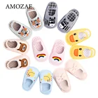 Летние детские тапочки с милым животным узором; Обувь для маленьких мальчиков и девочек; Домашние Нескользящие тапочки с мягкой подошвой; Новинка; Модные детские Тапочки