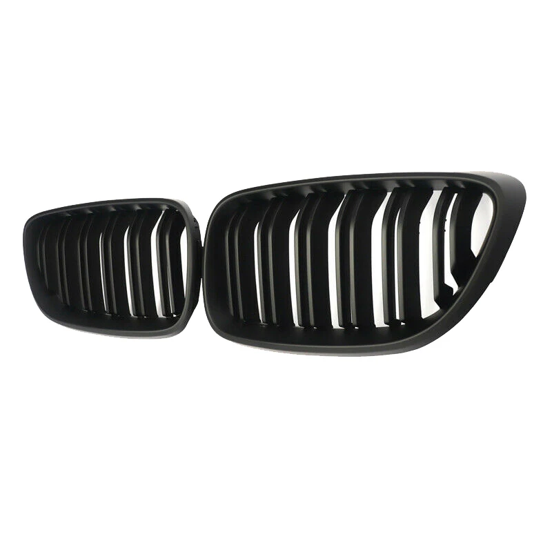 Grill Front Bumper Kidney Double Line Grille Sport for-BMW M2 F87 F22 F23 2014-2018 220I 230I 235I Matte Black | Автомобили и