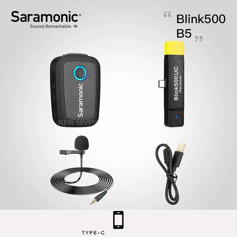Blink 500 B5 Saramonic Blink500 беспроводной микрофон профессиональный голосовой Студийный микрофон для DSLR телефона Ноутбук с камерой для просмотра Youtube Vlog - Цвет: Blink 500 B5